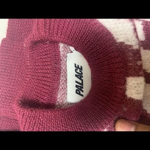 Palace all over logo knit pullover